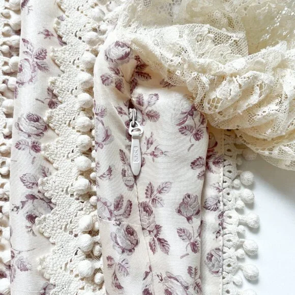 Zimmermann Sabotage Shirt Dress Floral Silk Mini Dress Size AU 1 US 6 NEW - Picture 8 of 14